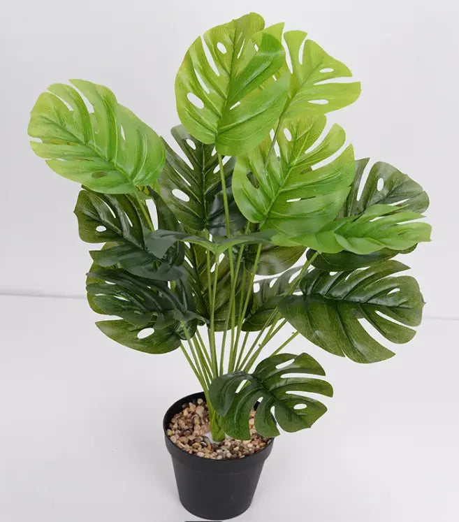 Artificial Flower Green Plant Monstera Plant Flower Indoor EVERYDAY HARMONY