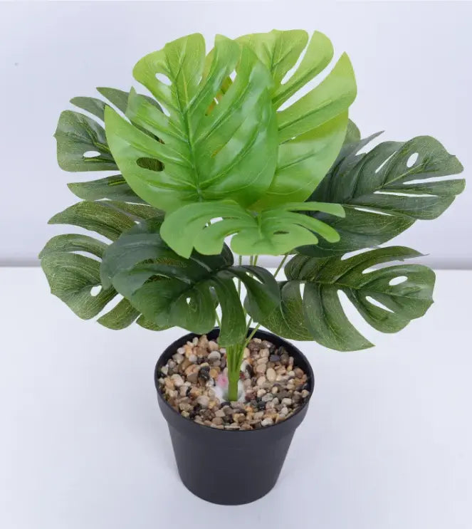 Artificial Flower Green Plant Monstera Plant Flower Indoor EVERYDAY HARMONY
