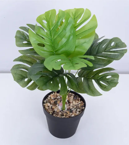 Artificial Flower Green Plant Monstera Plant Flower Indoor EVERYDAY HARMONY