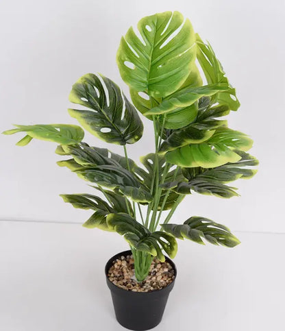 Artificial Flower Green Plant Monstera Plant Flower Indoor EVERYDAY HARMONY