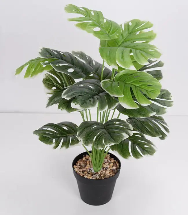 Artificial Flower Green Plant Monstera Plant Flower Indoor EVERYDAY HARMONY